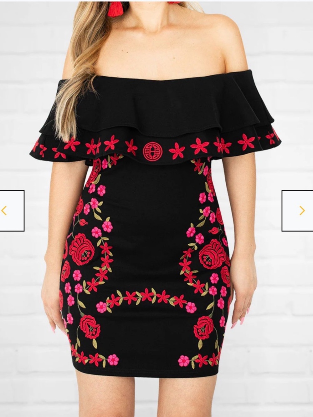 Aztec Princess Embroidered Dress